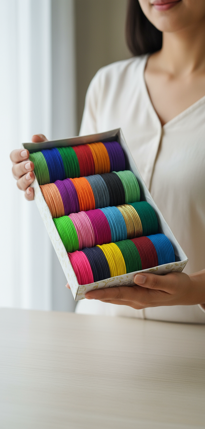 Metal Matte Bangles Set