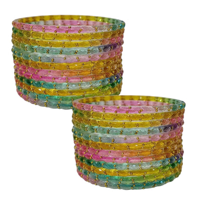 Multicolor Raindrop Bangles
