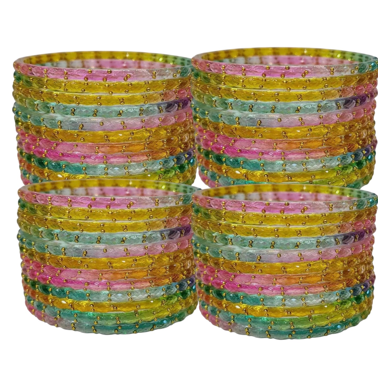 Multicolor Raindrop Bangles