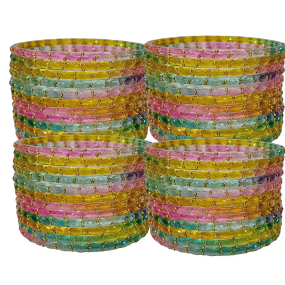 Multicolor Raindrop Bangles