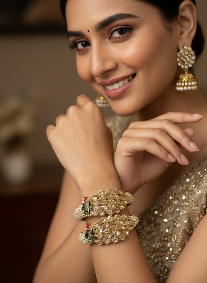 Beautiful Peacock Bangles