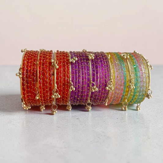 Viral Raindrop Kashmiri Ghungroo Bangle Set