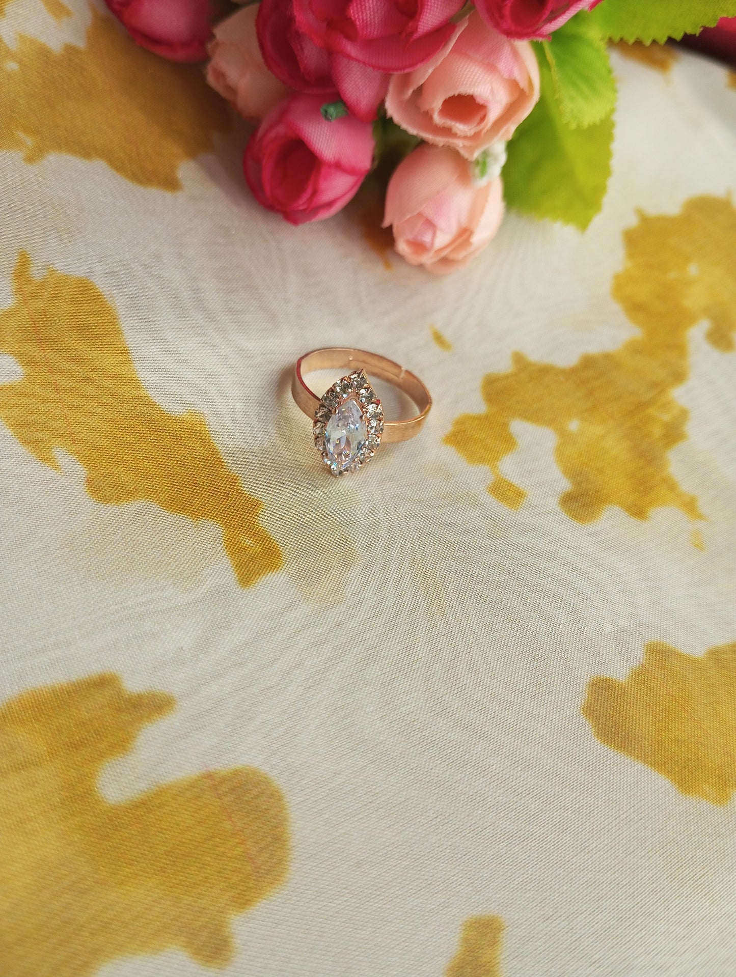 Rose Gold Stone Ring