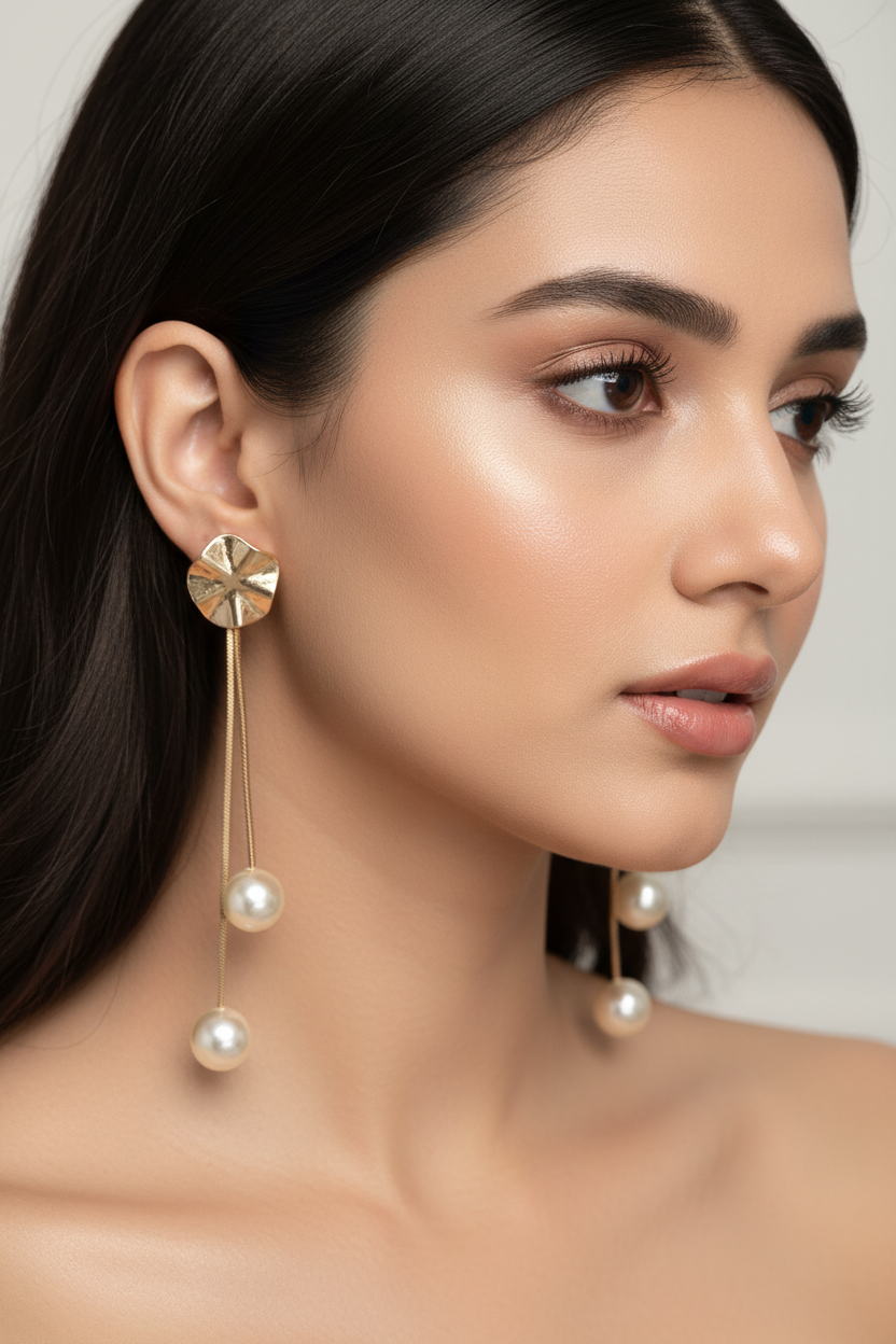 Pearl Hanging Earrings