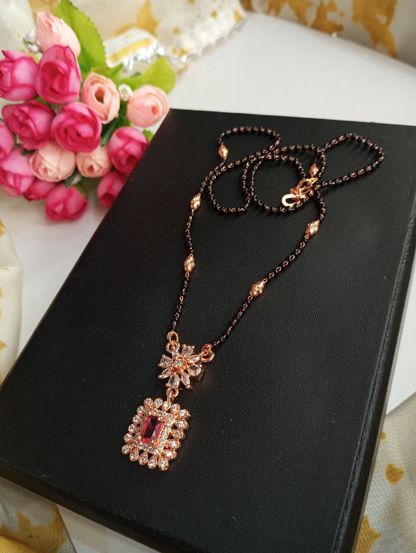 Mangalsutra in Rose Gold
