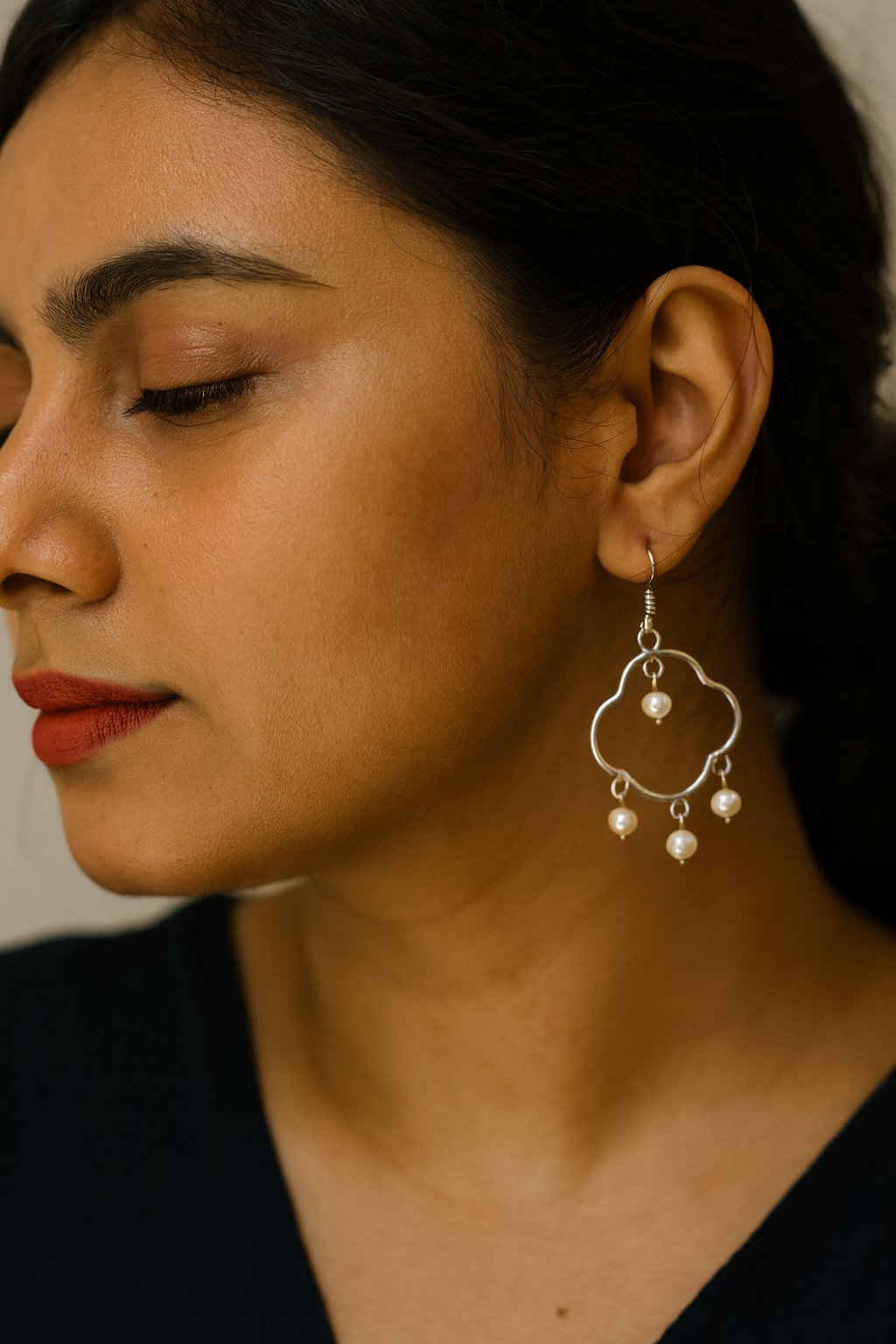 Hanging Pearls Earrings