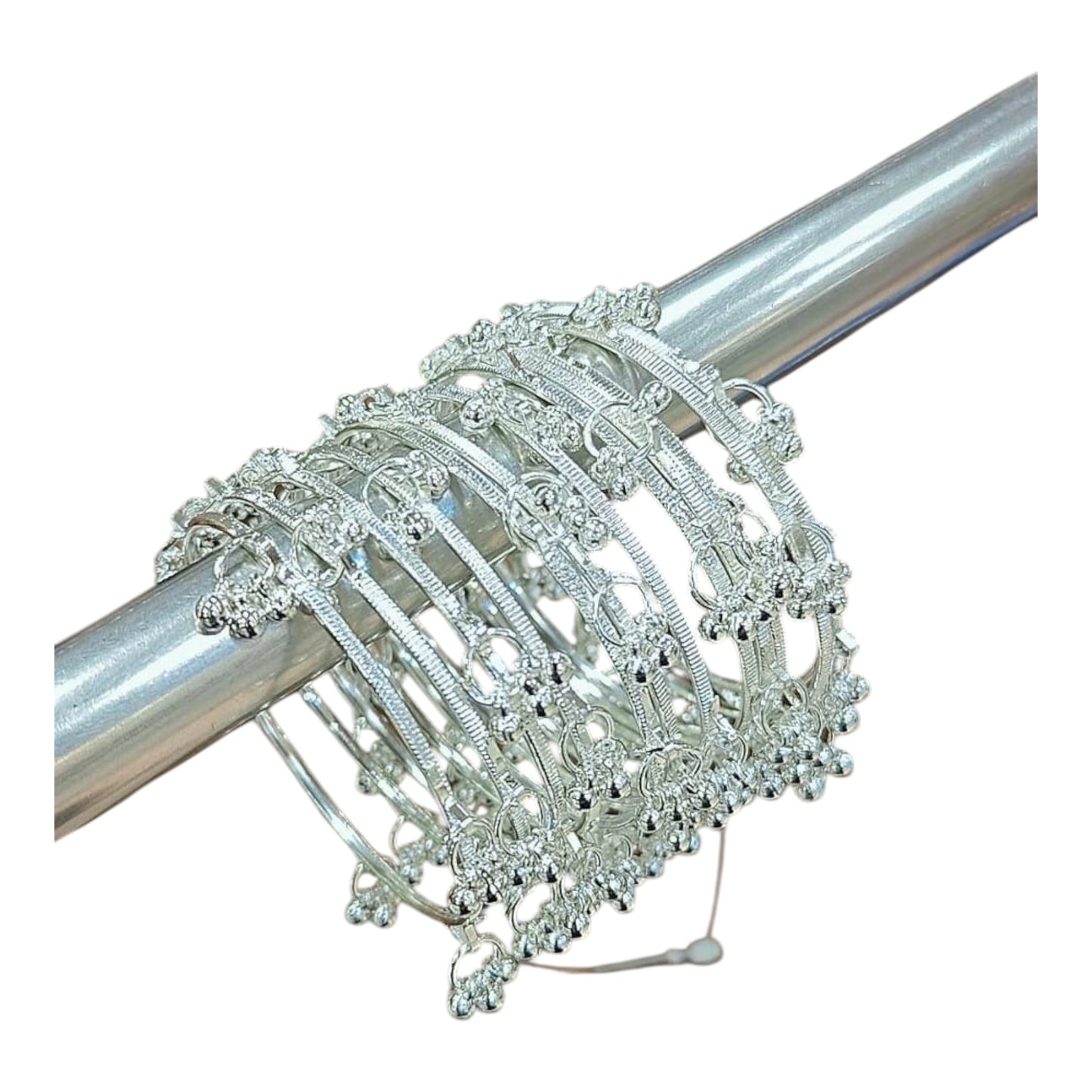 Viral Ghungroo Bangles-silver