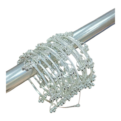 Viral Ghungroo Bangles-silver