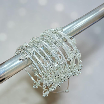Viral Ghungroo Bangles-silver