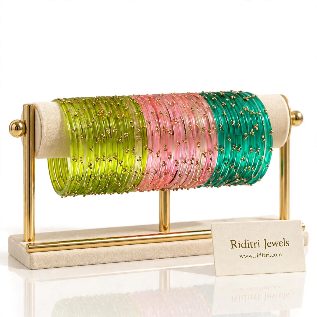 Viral Glass Bangles – 9 Color Combo