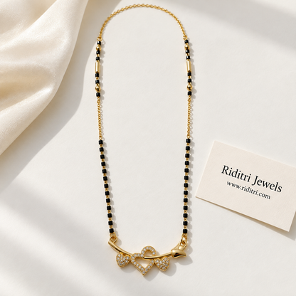 Mangalsutra back lobster clasp with adjustable extension chain