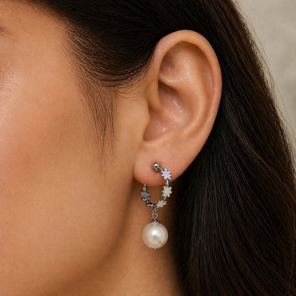 3 Half Hoop Earrings Combo