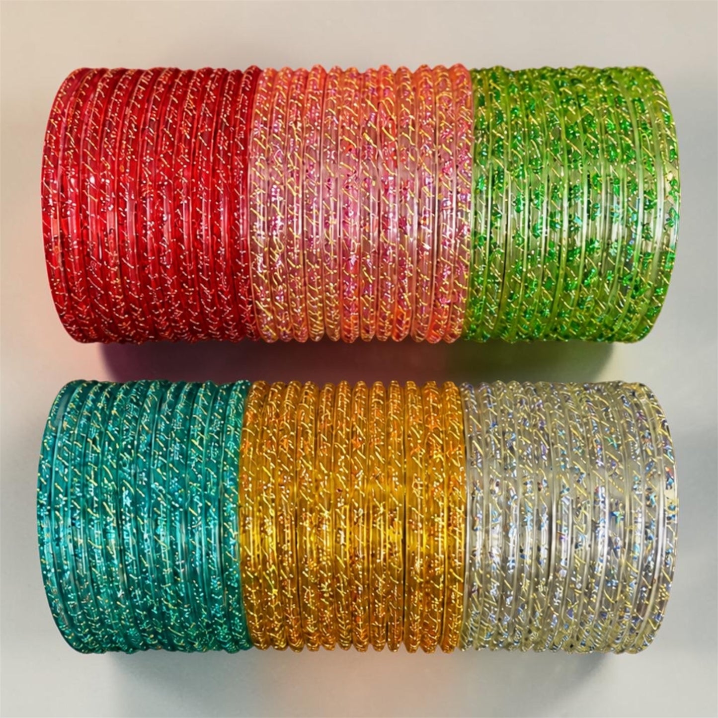 Evergreen Glass Bangles Combo_8501