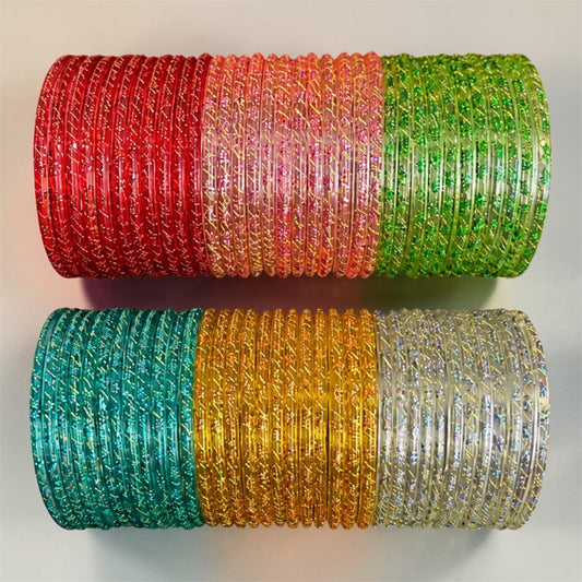 Evergreen Glass Bangles Combo_8501