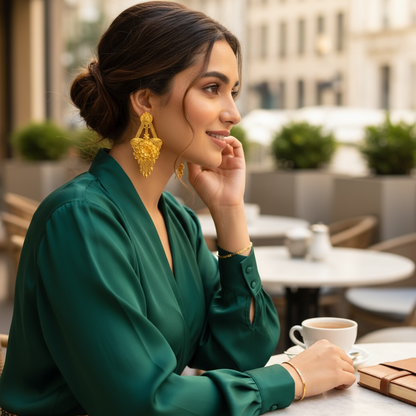 Gold Plated Vamika v3 Earrings