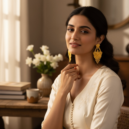 Gold Plated Vamika v3 Earrings