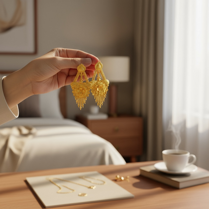 Gold Plated Vamika v3 Earrings