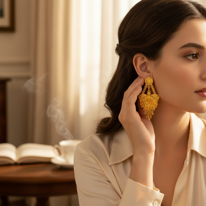 Gold Plated Vamika v3 Earrings