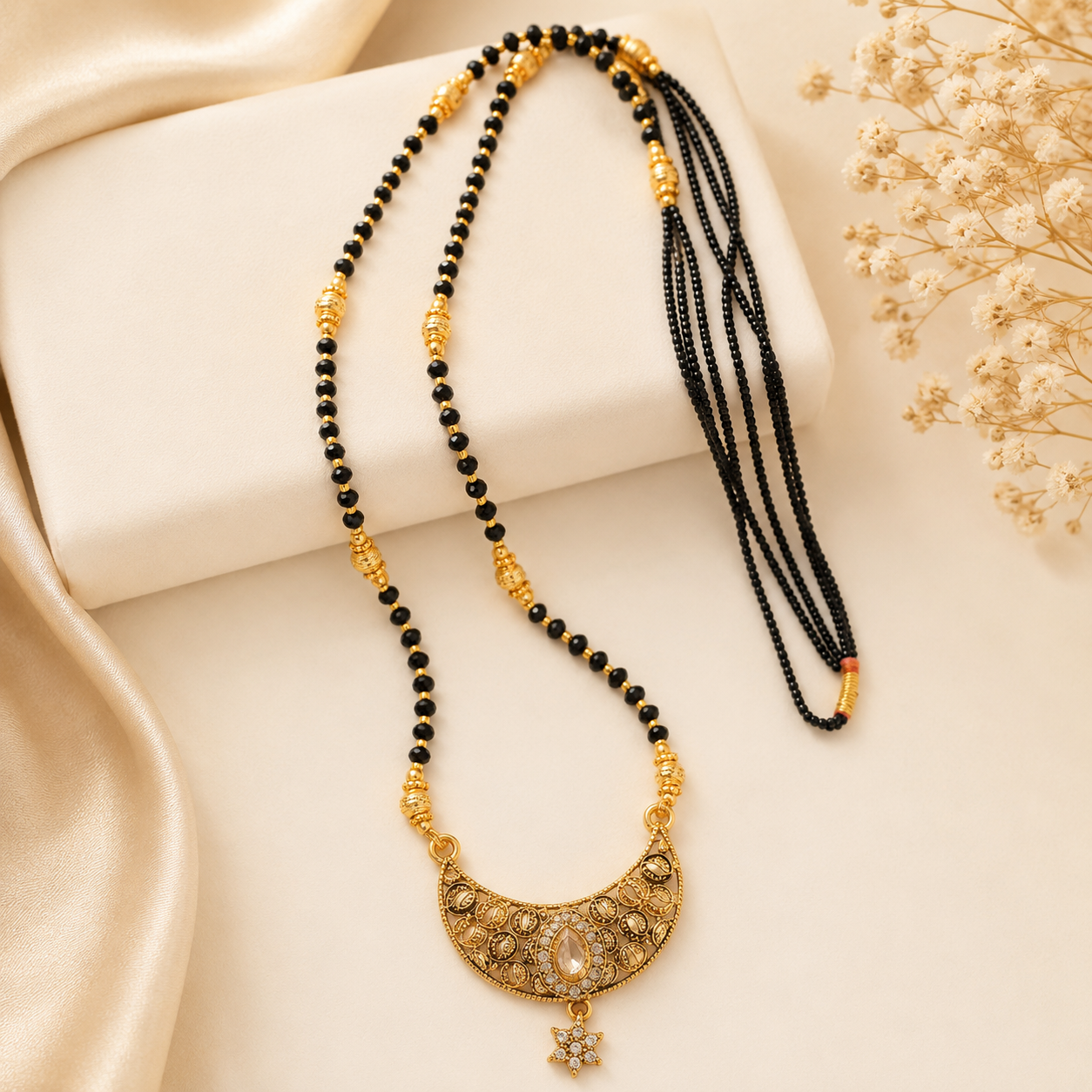Cz studded Long Mangalsutra