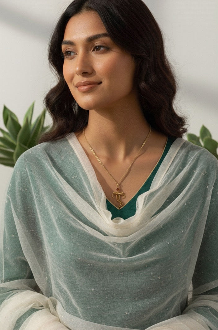 Ganeshaya Pendant with Chain Anti Tarnish