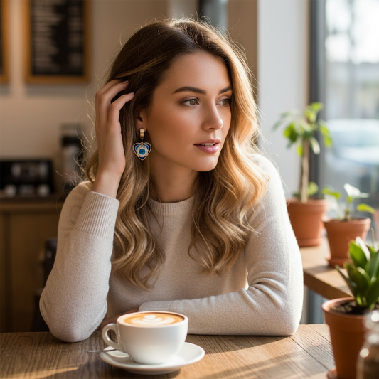 Trendy Evileye Earrings- Anti Tarnish