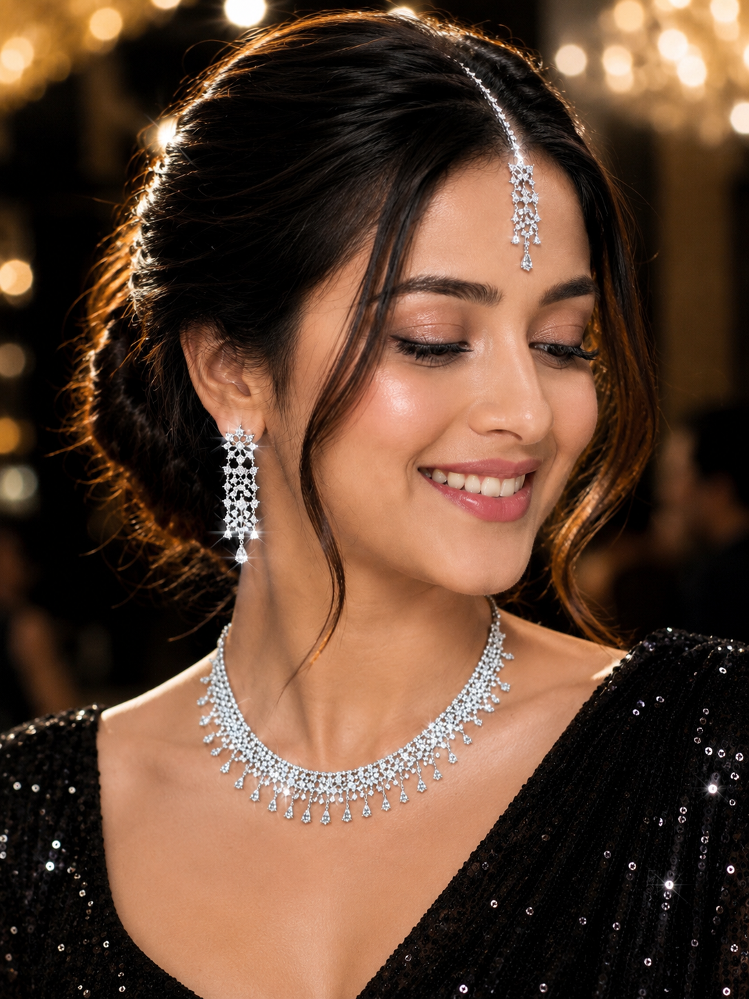 Voilla AD Necklace Set