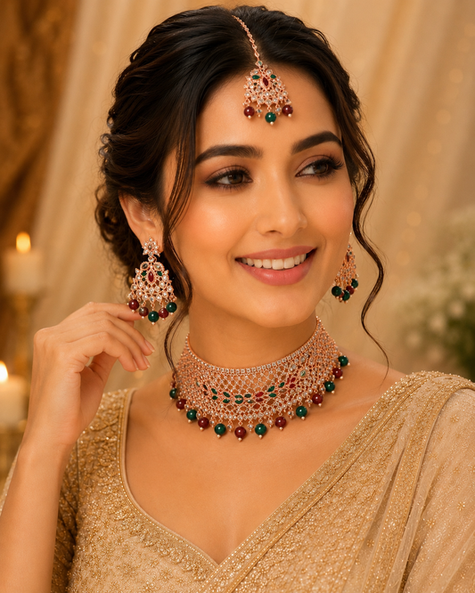 Rose-Gold Base Necklace Set