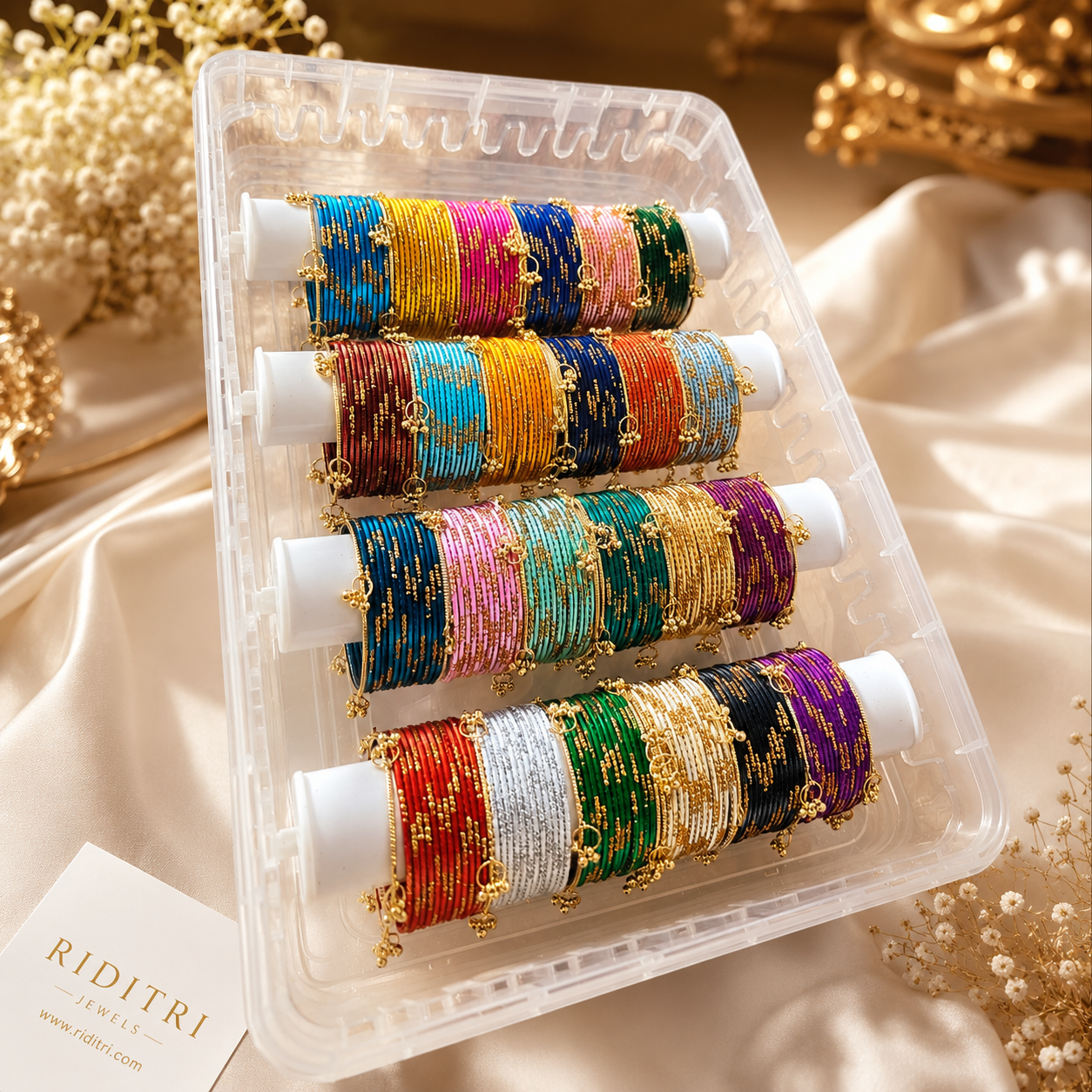 Viral Zari Metal Ghungroo Bangles Box