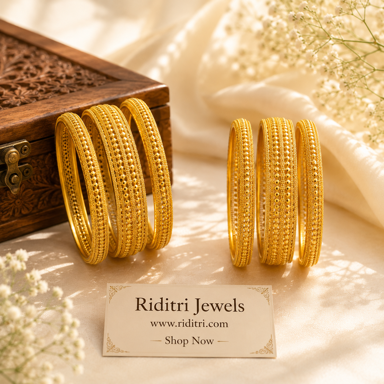 Swarna Gold Plated Bangles Set