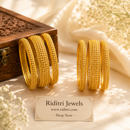 Swarna Gold Plated Bangles Set