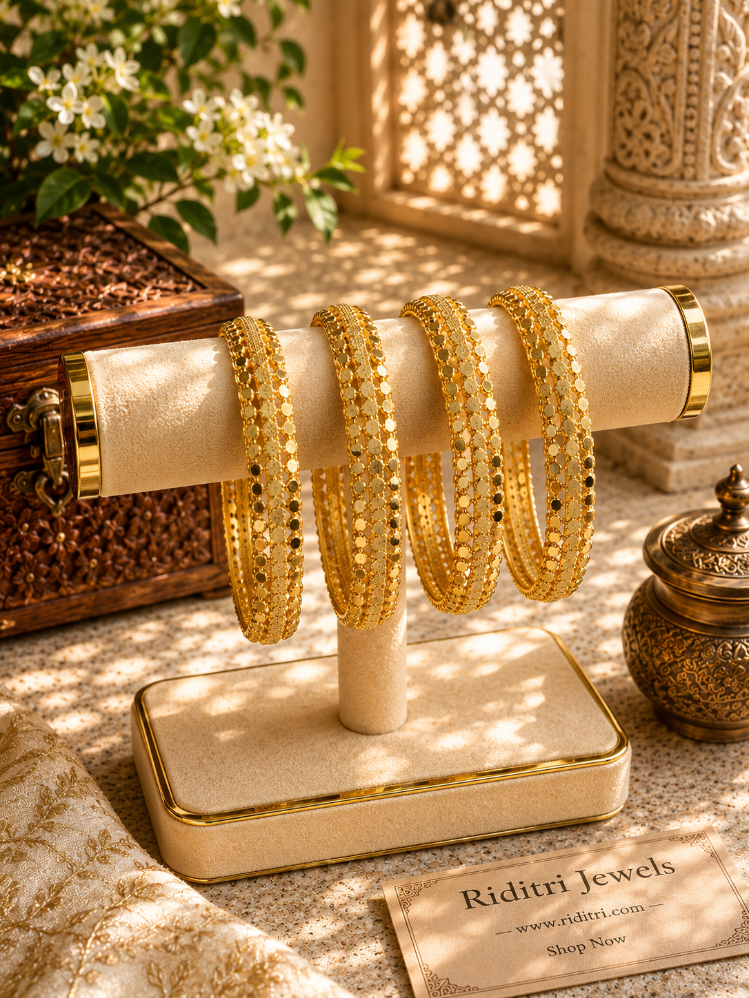 Nayana Gold Plated Bangles Set