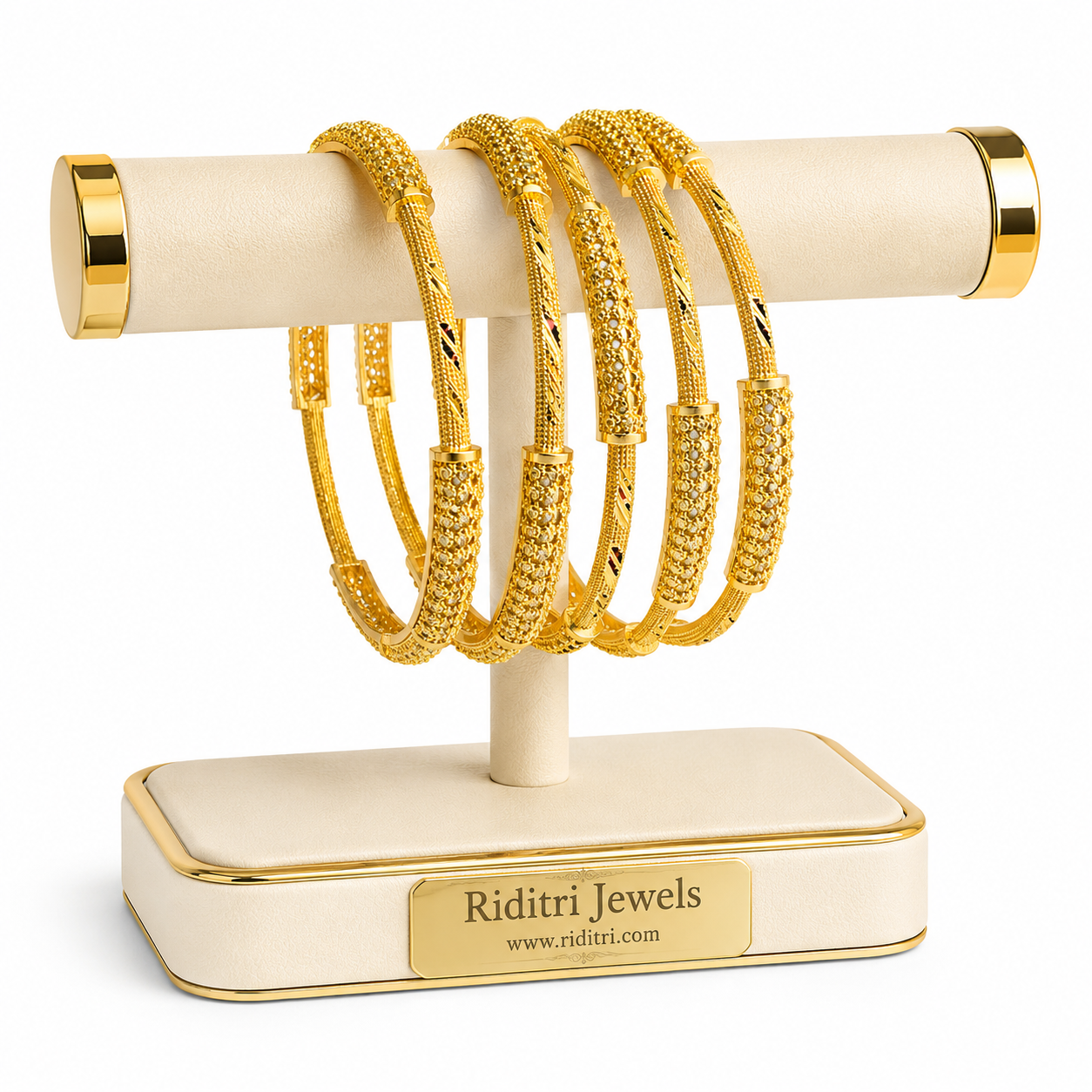 Sunehari Luxe Gold Plated Bangles Set