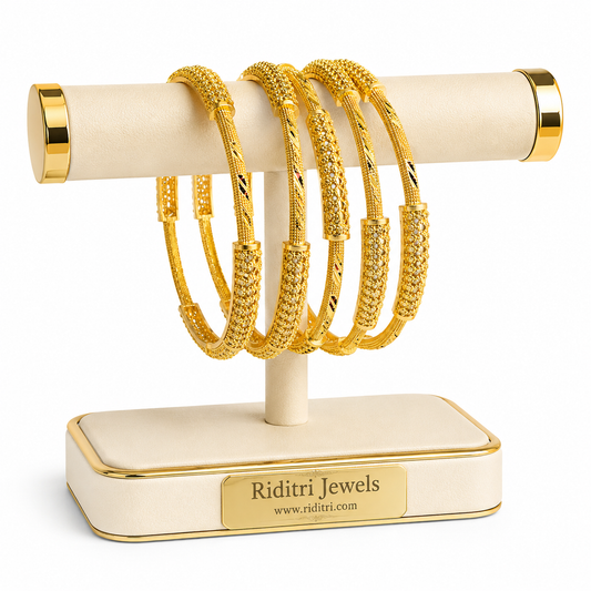 Sunehari Luxe Gold Plated Bangles Set