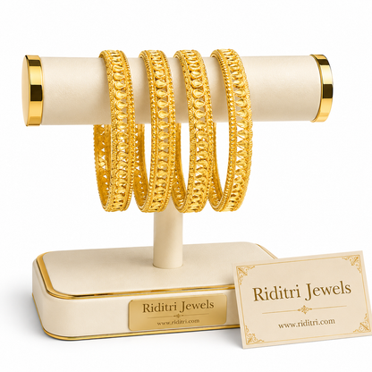 Noorani Gold Plated Bangles Set
