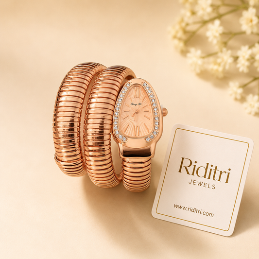 Snake Watch- Rose Gold