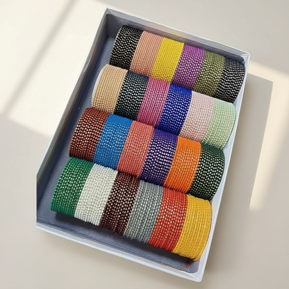 Velvet Dotted Bangle Box