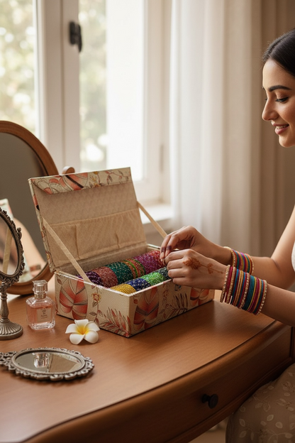 Glass Stone Bangles Box-2 Rolls