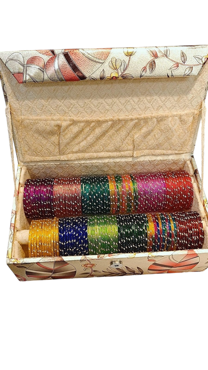 Glass Stone Bangles Box-2 Rolls