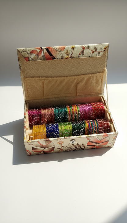 Glass Stone Bangles Box-2 Rolls
