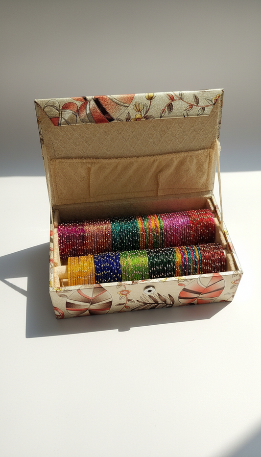 Glass Stone Bangles Box-2 Rolls