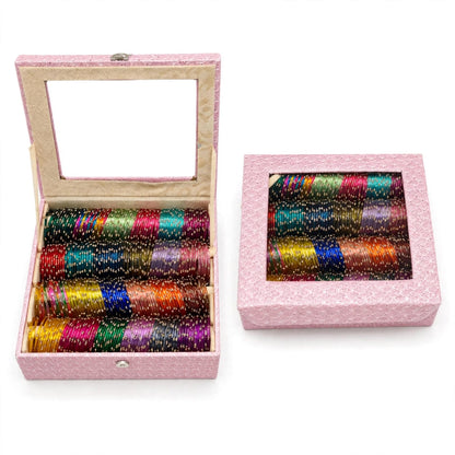 Viral Raindrop Glass Bangles Box-4 Rolls