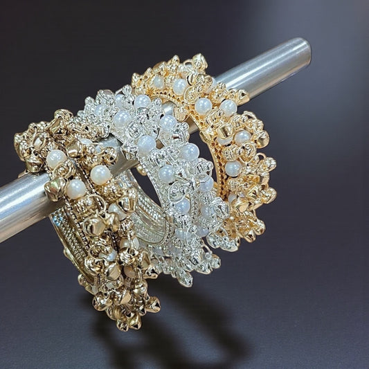 Kashmiri Moti Ghungroo Kada Bangles