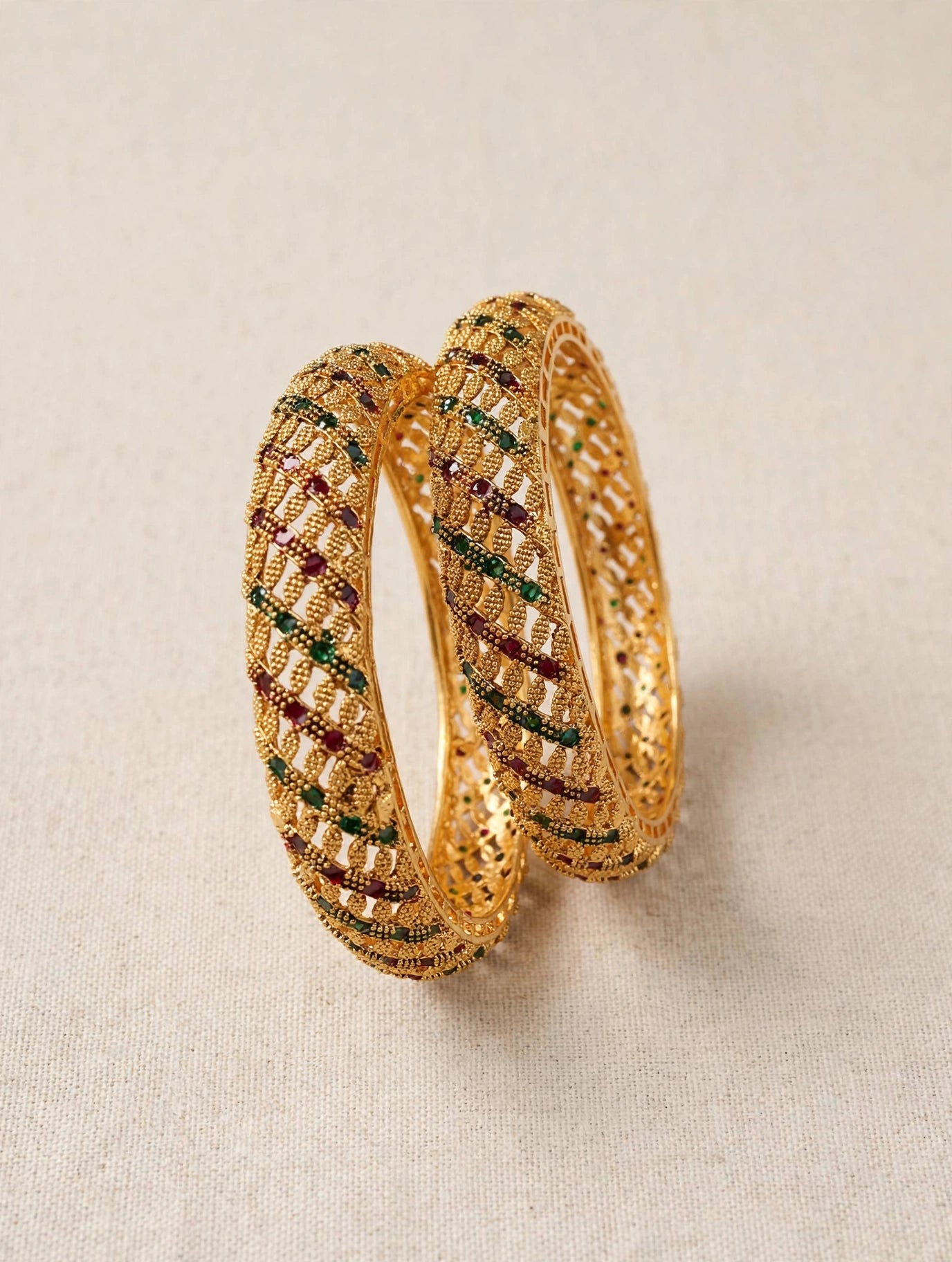 Sunayara Gold Plated Bangles Set