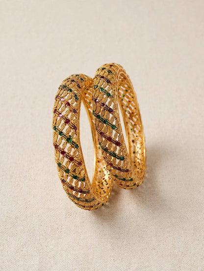 Sunayara Gold Plated Bangles Set