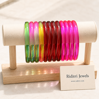 Viral Jelly Glass Bangles-RDTPMML