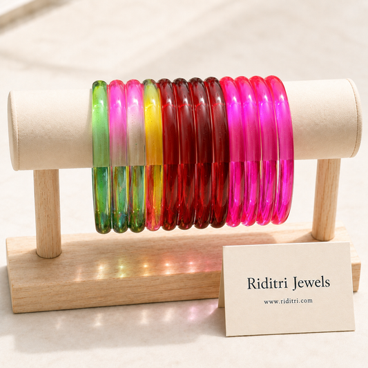 Viral Jelly Glass Bangles-RDTPMML