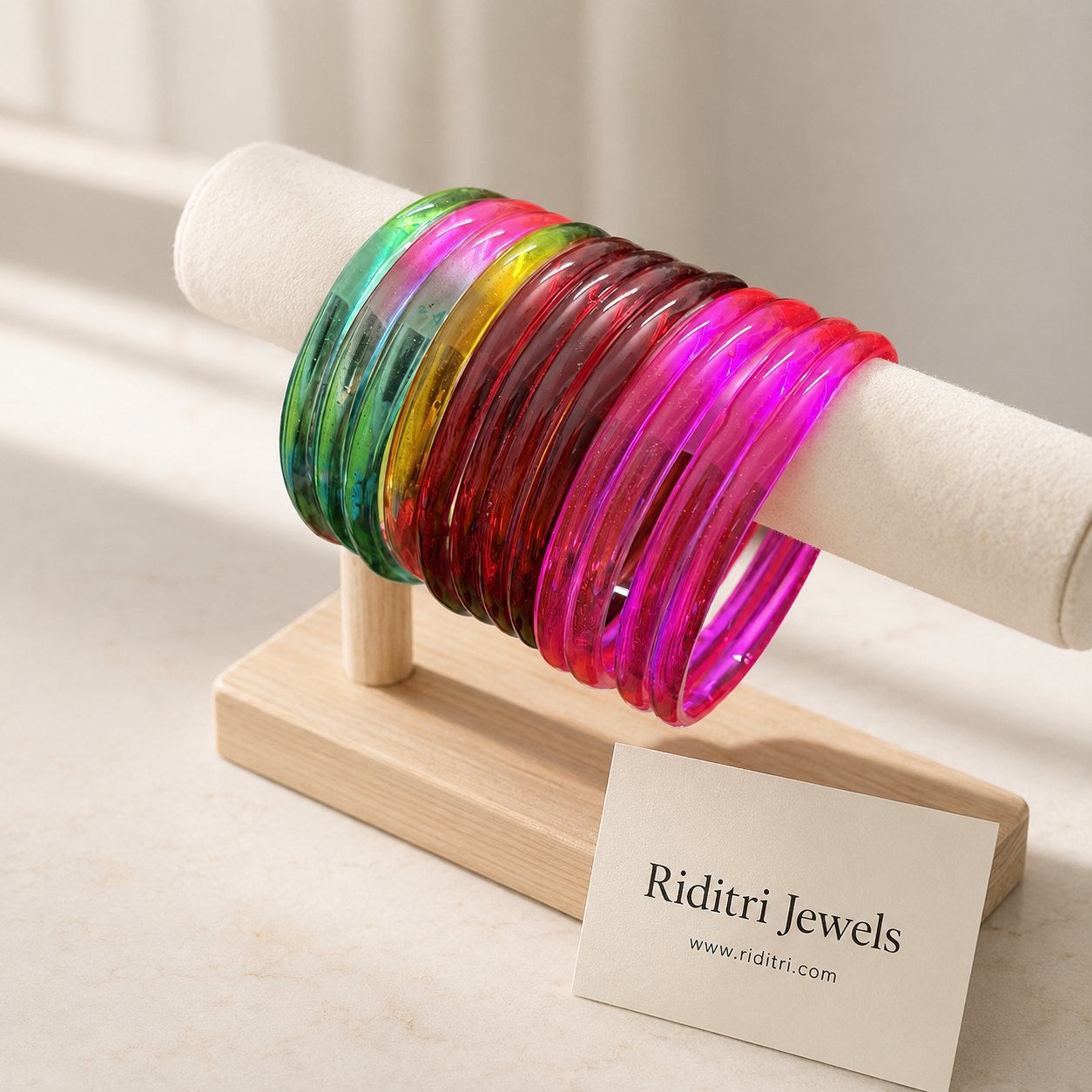 Viral Jelly Glass Bangles-RDTPMML