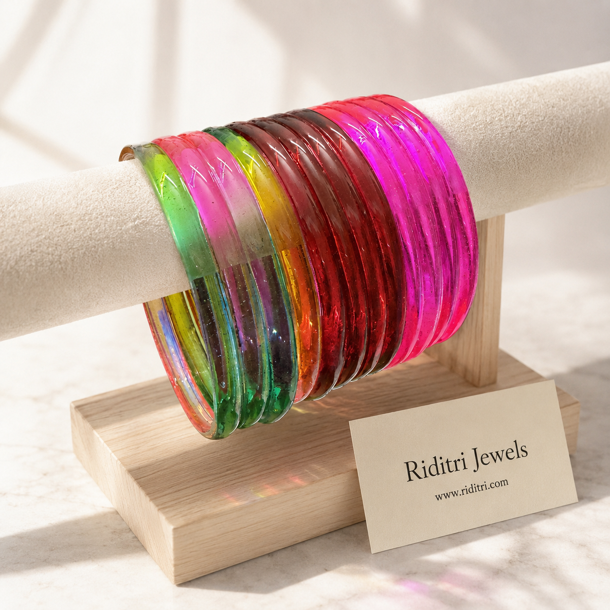 Viral Jelly Glass Bangles-RDTPMML