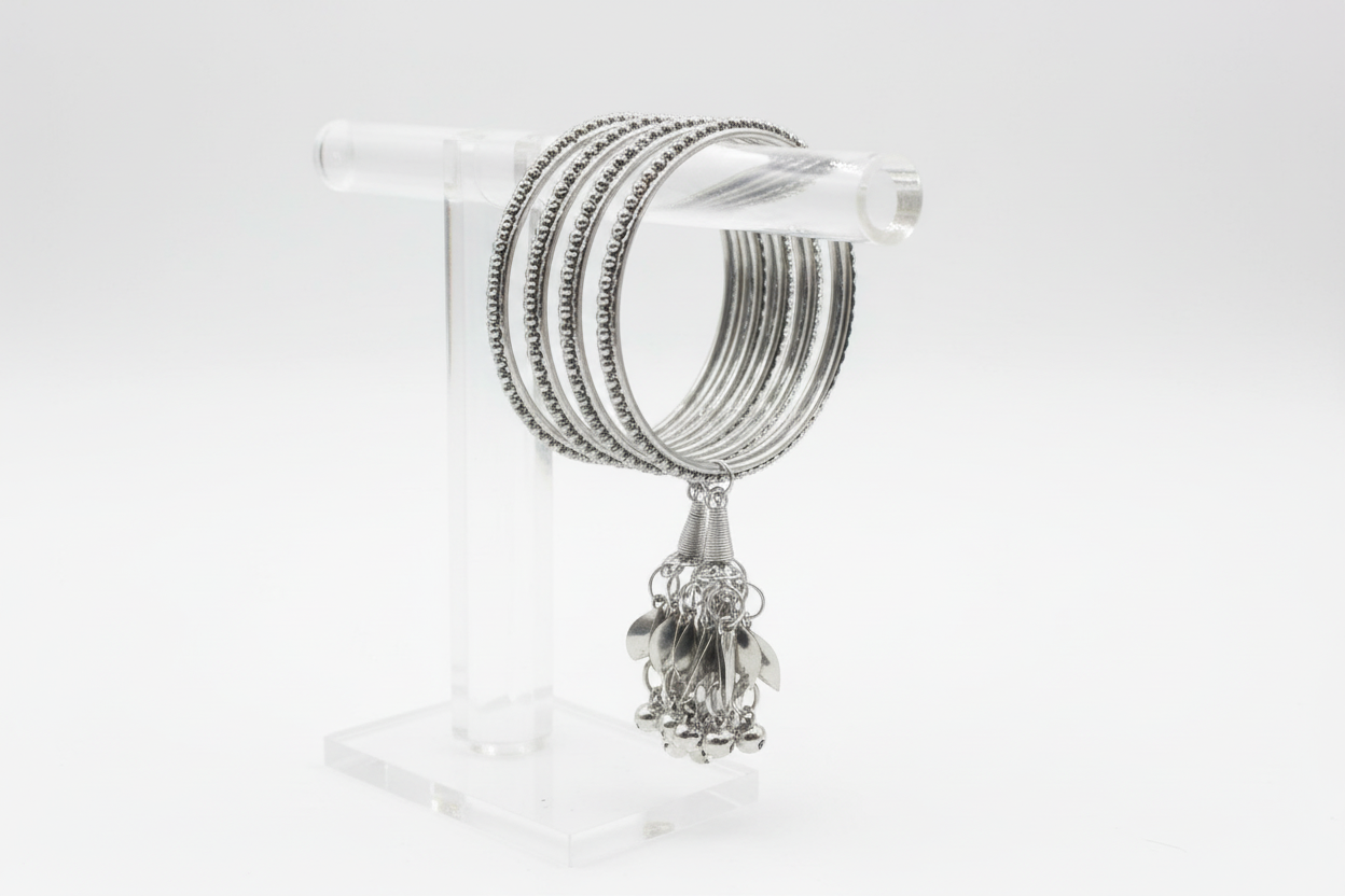 Silver Ghungroo Bangles