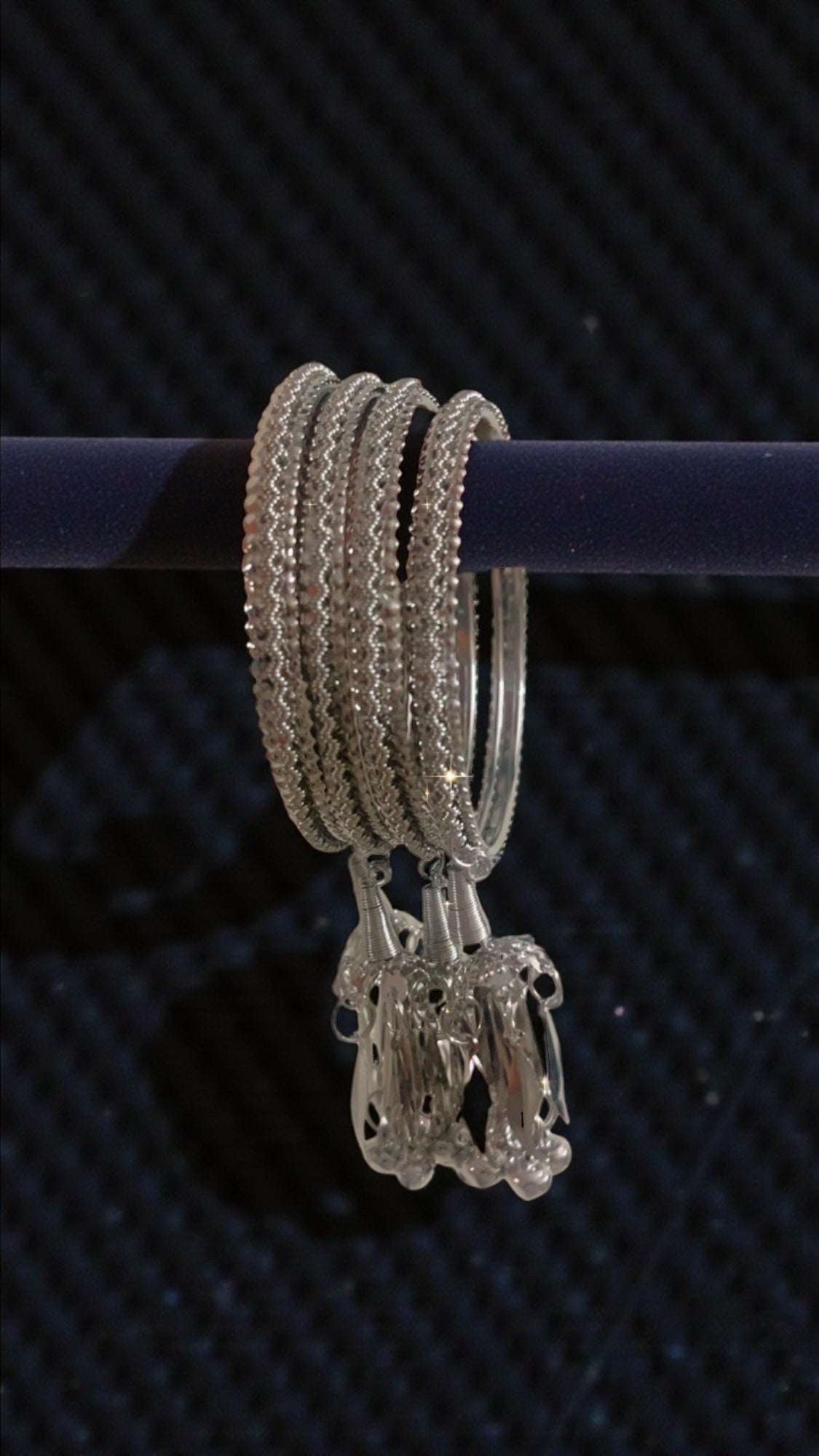 Silver Ghungroo Bangles